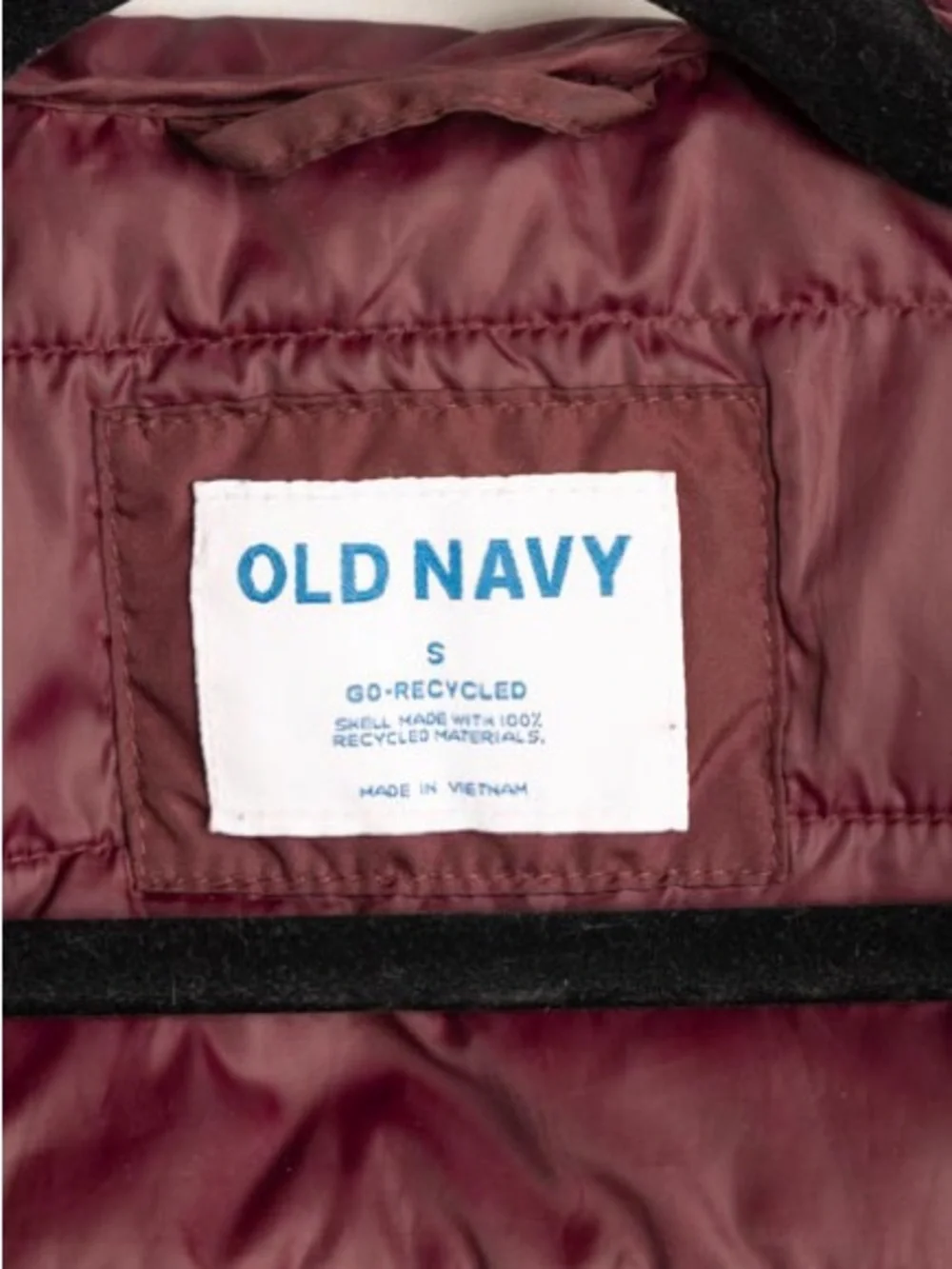 Old Navy Maroon Boys Quilted Puffer Jacket- worn once!